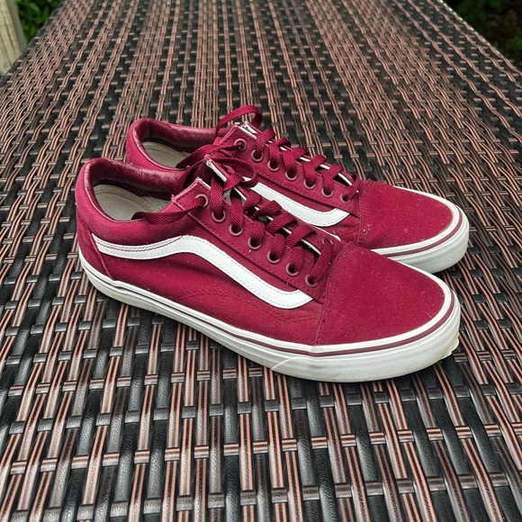 Vans Old Skool Low-Top Shoes in Maroon Red Size Men’s 10.5 - Picture 2 of 7